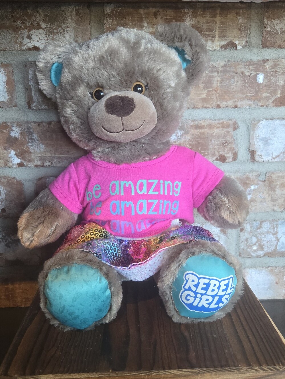 Build-A-Bear Workshop Rebel Girls Empowerment Plush Teddy Bear